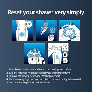 تیغه یدکی ماشین اصلاح صورت فیلیپس مدل SH71/51 (Philips Replacement Shaver Heads SH71/51)