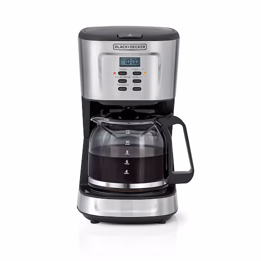 قهوه‌ساز بلک اند دکر 12 فنجان 900 وات مدل DCM85-B5 (Black+Decker Programmable Coffee Maker DCM85-B5)