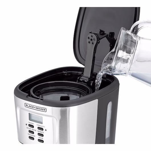قهوه‌ساز بلک اند دکر 12 فنجان 900 وات مدل DCM85-B5 (Black+Decker Programmable Coffee Maker DCM85-B5)