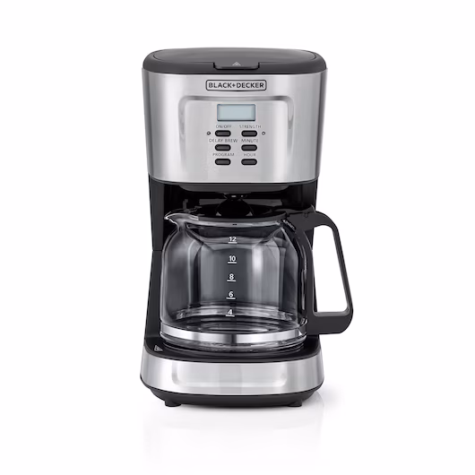 قهوه‌ساز بلک اند دکر 12 فنجان 900 وات مدل DCM85-B5 (Black+Decker Programmable Coffee Maker DCM85-B5)