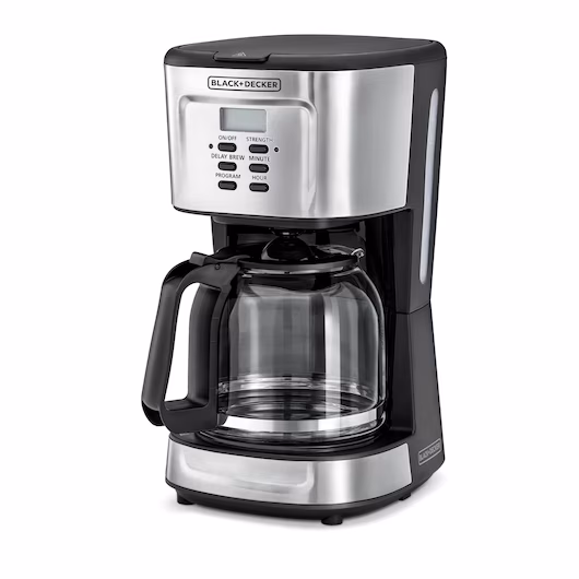 قهوه‌ساز بلک اند دکر 12 فنجان 900 وات مدل DCM85-B5 (Black+Decker Programmable Coffee Maker DCM85-B5)