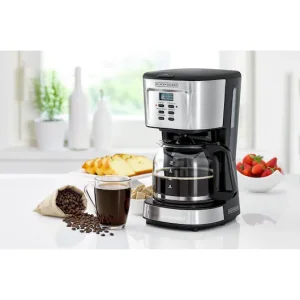 قهوه‌ساز بلک اند دکر 12 فنجان 900 وات مدل DCM85-B5 (Black+Decker Programmable Coffee Maker DCM85-B5)