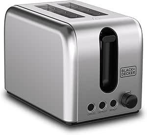 توستر بلک اند دکر 2 اسلایس 1050 وات مدل ET244-B5 (Black+Decker 2-Slice Toaster ET244-B5)