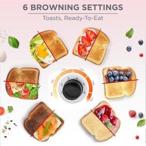 توستر بلک اند دکر 2 اسلایس 1050 وات مدل ET244-B5 (Black+Decker 2-Slice Toaster ET244-B5)