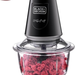 خردکن و غذاساز شیشه‌ای بلک اند دکر 400 وات مدل GC400-B5 (Black+Decker Multi-Function Glass Chopper &amp; Mincer GC400-B5)