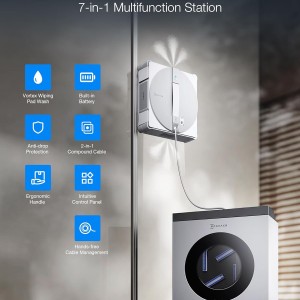 ربات شیشه‌شوی هوشمند ECOVACS WINBOT W3 OMNI با ایستگاه شستشوی خودکار