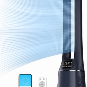 تصفیه‌کننده هوا و پنکه بدون پره ۲ در ۱ مایدیا مدل Midea Bladeless Air Purifier Fan  AMS150-PB
