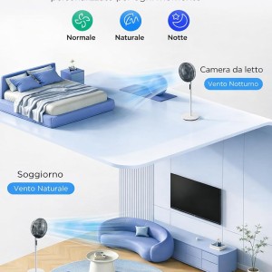 پنکه ایستاده کم‌صدا مایدیا مدل Midea FS35-26XRDSE(BW)