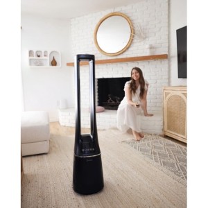 تصفیه‌کننده هوا و پنکه بدون پره ۲ در ۱ مایدیا مدل Midea Bladeless Air Purifier Fan  AMS150-PB