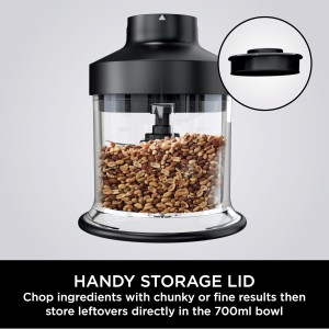 گوشت‌کوب برقی سه‌کاره نینجا مدل Ninja Foodi 3-in-1 Hand Blender, Mixer &amp; Chopper (CI100 Series)