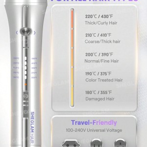 کرلی شیگلم بنفش سایز 25 Sheglam One Touch Airflow Styler