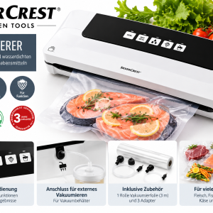 دستگاه وکیوم و بسته‌بندی مواد غذایی سیلورکرست SilverCrest مدل Vacuum Sealer