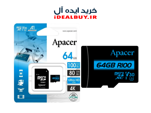 کارت حافظه Apacer  UHS-I U3  microSDXC 64GB