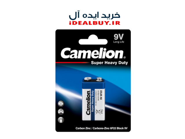 باتری کتابی Camelion Super Heavy Duty 9V Battery