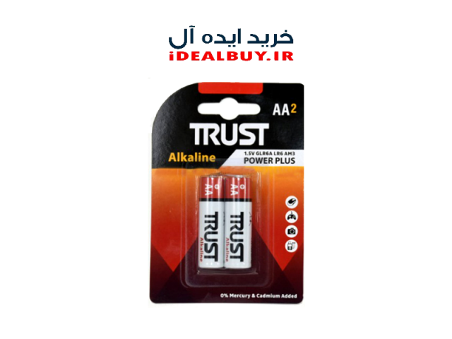 باتری  قلم TRUST AA Alkaline Batteries 2 Pack