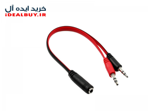 تبدیل 1 به 2 جک 3.5 دو فیش نری