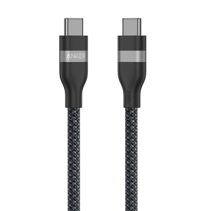 کابل شارژ A82E2  1 2 Anker USB-C to USB-C Cable (3 ft, 240W, Upcycled-Braided)