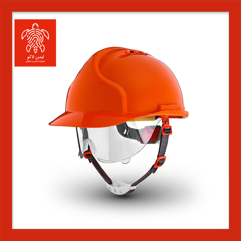 کلاه ایمنی عینک دار صنعتی مدل MK7