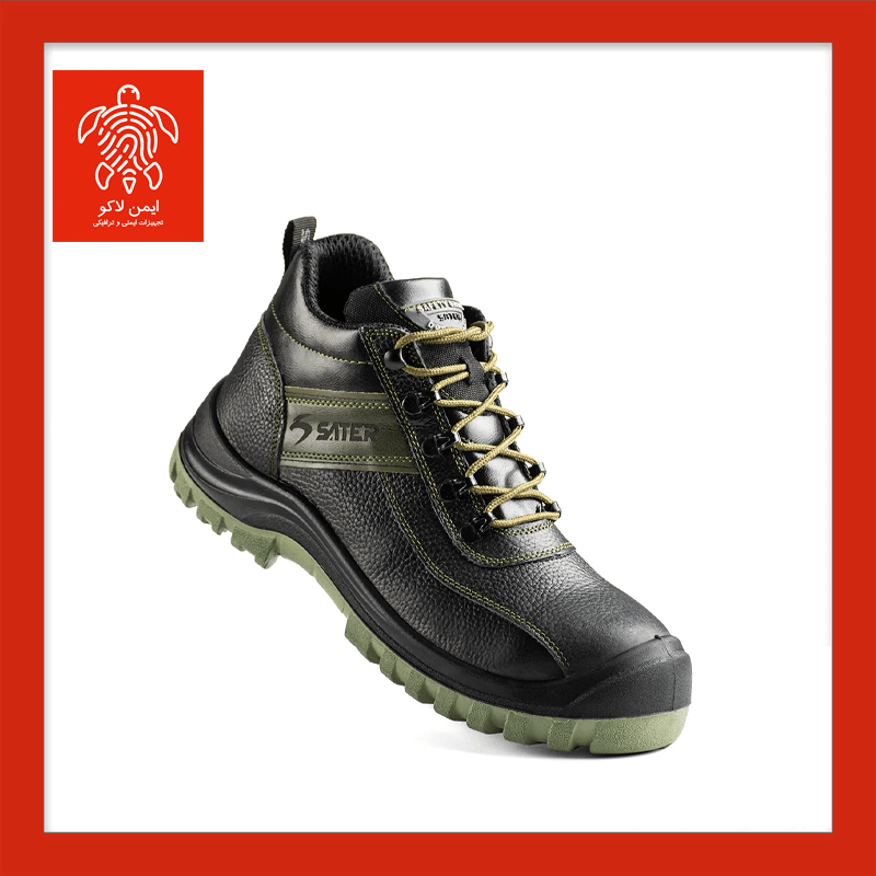بوتین ایمنی ساتر مدل ولف پلاس مشکی سبز