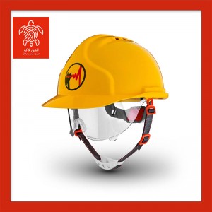 کلاه ایمنی همراه با عینک ایمنی عایق برق مدل MK7 هترمن