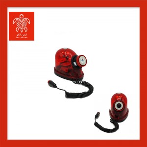 چراغ گردان پلیسی مگنتی فندکی مدل تخم مرغی آژیردار