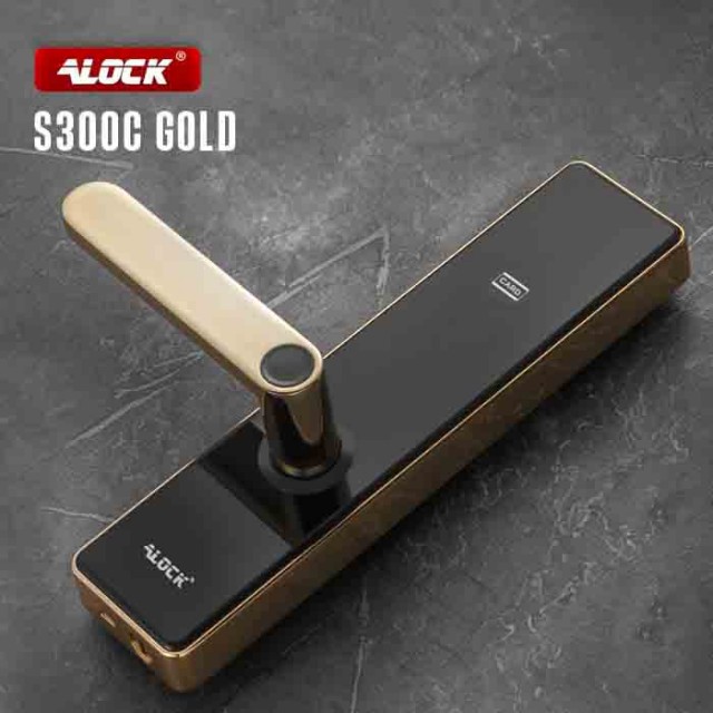 دستگیره کارتی هتلی ALOCK مدل S300C GOLD (آفلاین)