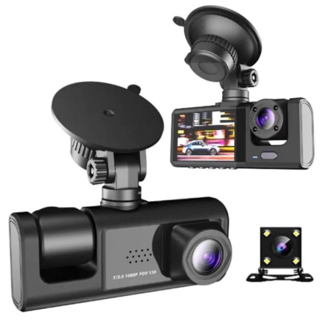 دوربین ثبت وقایع خودرو مدل black box سه دوربین فول اچ دی اورجینال