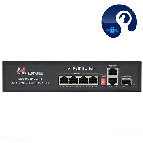 سوئیچ شبکه برند H.ONE مدل SNG2004P-2G-1S