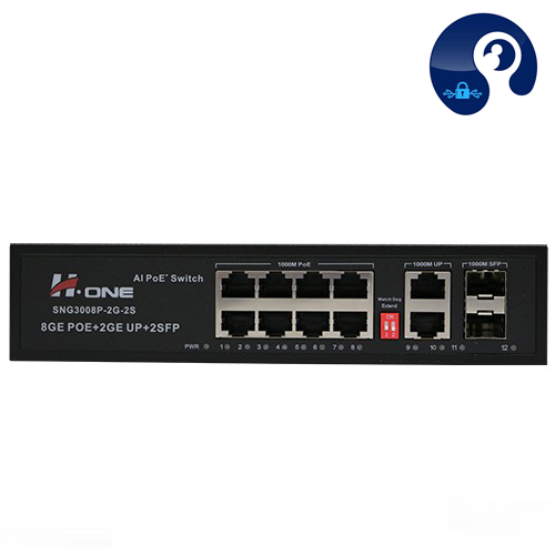 سوئیچ شبکه برند H.ONE مدل SNG3008P-2G-2S