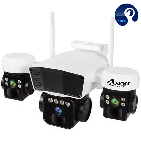 دوربین سیمکارتی آکسور سه لنز قابل تنظیم چرخشی 8MP مدل S395-okam