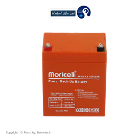 باتری سیلد اسید 12 ولت 4.5 آمپر موریسل moricell