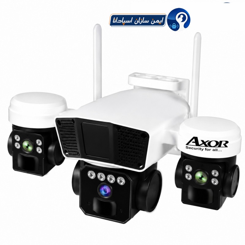 دوربین سیمکارتی آکسور سه لنز قابل تنظیم چرخشی 8MP مدل S395-okam