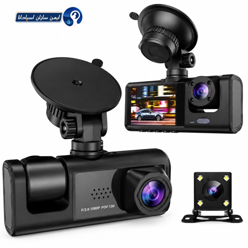 دوربین ثبت وقایع خودرو مدل black box سه دوربین فول اچ دی اورجینال