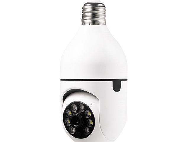 دوربین مداربسته تحت شبکه مدل لامپی چرخشی V380pro