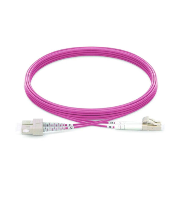 پچکورد فیبر نوری SC-LC/UPC/OM4/DX/2MM/3M