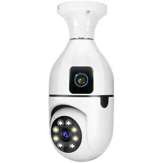 دوربین لامپی چرخشی دو لنز مدل S105 ا S105 dual-lens rotating lamp camera