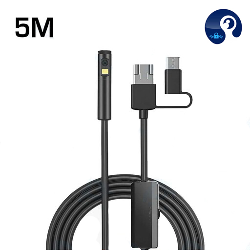 دوربین شلنگی و آندوسکوپی 5 متری مدل 2 لنز