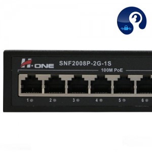 سوئیچ شبکه برند H.ONE مدل SNF2008P-2G-1S