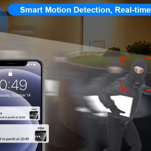 دوربین وای فای طرح لامپی چرخشی مدل 2 لنز