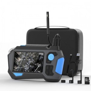 دوربین شلنگی و آندوسکوپی مانیتور دار 10 متری P120 سر چرخشی مدل 2 لنز