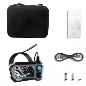 دوربین شلنگی و آندوسکوپی مانیتور دار 10 متری P120 سر چرخشی مدل 2 لنز