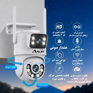 دوربین مینی اسپید دام هوشمند 2 لنز سیم کارتی آکسور O-Kam مدل QQ853-WP-4-4G