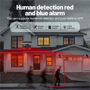 دوربین مداربسته سه لنز سولار سیم‌کارتی آکسور 5 مگاپیکسل مدل OKAM QQ871BD-WP-4-4G-AS-T