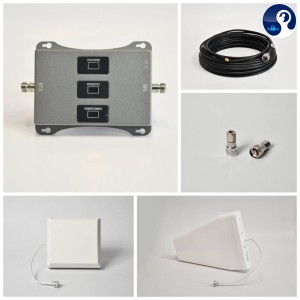 تقویت‌کننده آنتن موبایل ۳ باند مدل نقره‌ای