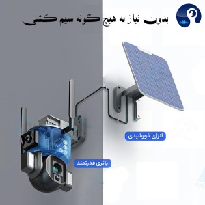 دوربین مینی اسپیددام سولار خورشیدی سیمکارتی 4G NiView مدل Y5 با زوم 20 برابری