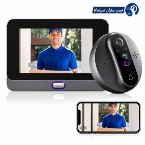 دوربین چشمى درب مانیتور دار Wi-Fi C4 با نگهداری شارژ بالا