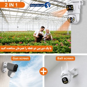 دوربین مینی اسپید دام هوشمند 2 لنز سیم کارتی آکسور O-Kam مدل QQ853-WP-4-4G