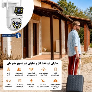 دوربین مینی اسپید دام هوشمند 2 لنز سیم کارتی آکسور O-Kam مدل QQ853-WP-4-4G