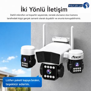 دوربین سیمکارتی آکسور سه لنز قابل تنظیم چرخشی 8MP مدل S395-okam
