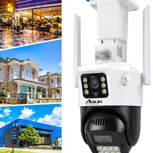 دوربین اسپیددام 2 لنز وای فای تحت شبکه 8 مگاپیکسل v380